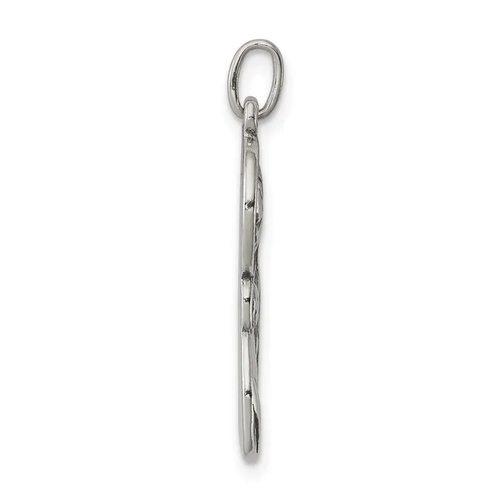 TreasureFineJewelers Rings Sterling Silver Blessed Mary Child Jesus Charm