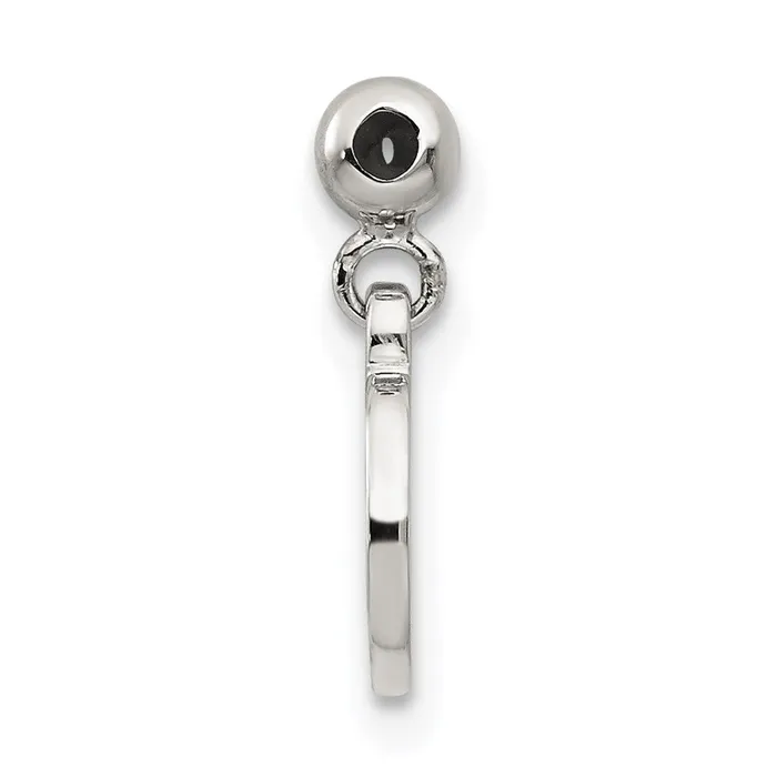 TreasureFineJewelers Rings Sterling Silver Mio Memento Dangle XO Charm