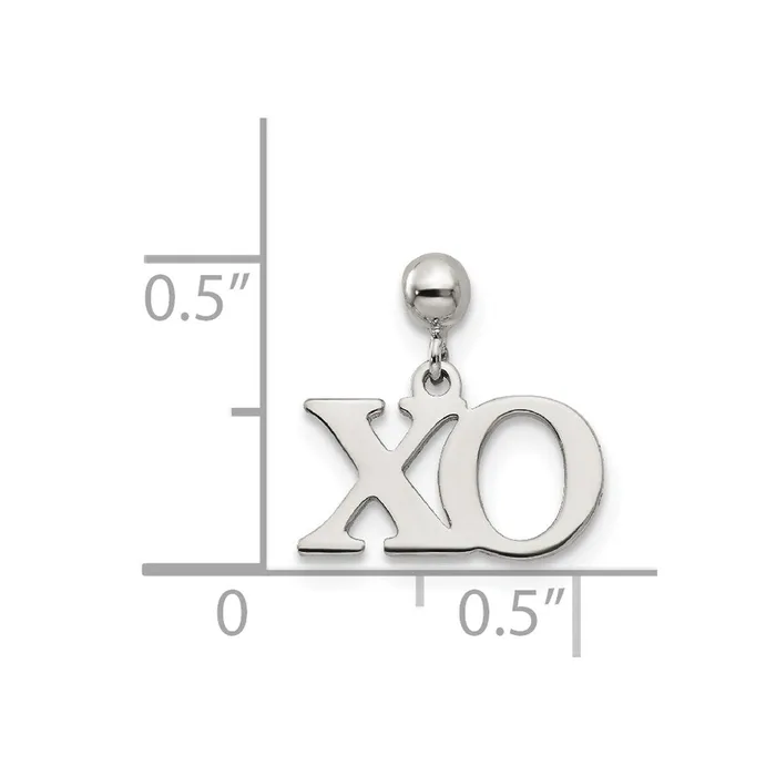 TreasureFineJewelers Rings Sterling Silver Mio Memento Dangle XO Charm