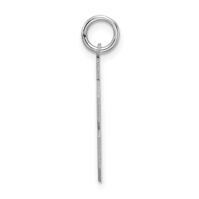 TreasureFineJewelers Rings Sterling SilverRhodiumplated Satin Number 88 Charm