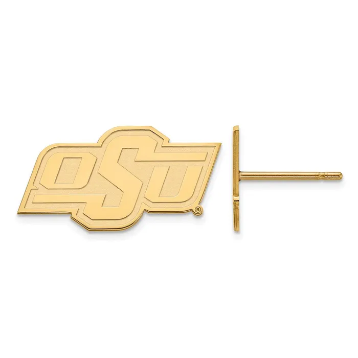 TreasureFineJewelers Sterling Silver Goldplated Oklahoma State University OSU Extra Small Post Earrings Earrings TreasureFineJewelers Sterling Silver Goldplated Oklahoma State University OSU Extra Small Post Earrings Earrings
