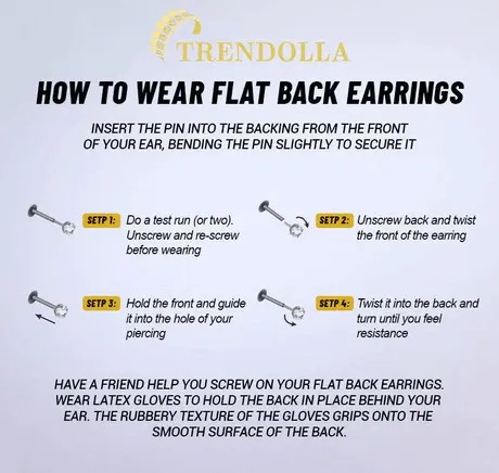 Trendolla Jewelry Earrings 925 Silver Square Pendant CZ Diamond Flat Back Earrings
