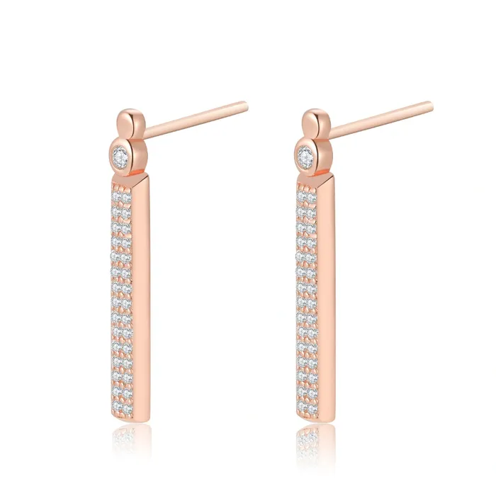 Vertical Bar Drop Dangle Earring Galaxy Collection by Parastoo Behzad Trendolla Jewelry Earrings