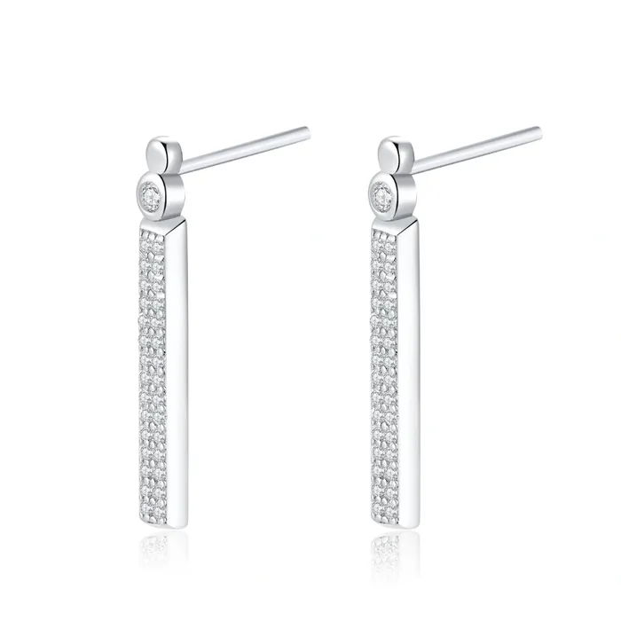 Vertical Bar Drop Dangle Earring Galaxy Collection by Parastoo Behzad Trendolla Jewelry Earrings