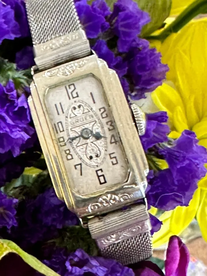 Watches 12 Karat White Gold Filled Ladies Gruen Wrist Watch 54300348 ONeills Estate Jewelry Watches 12 Karat White Gold Filled Ladies Gruen Wrist Watch 54300348 ONeills Estate Jewelry
