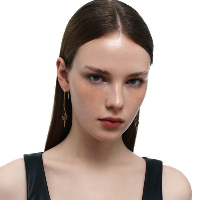Blackheadshop Earrings Key Ring Earrings