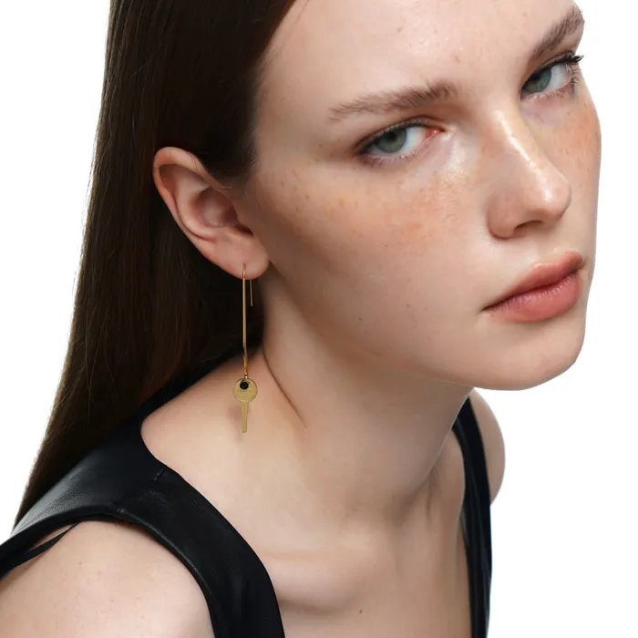 Blackheadshop Earrings Key Ring Earrings