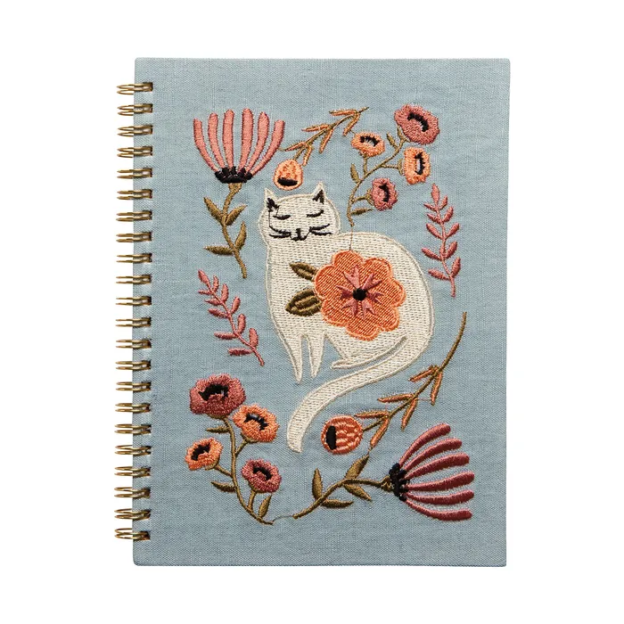 Danica Rings Ring Bound Embroidered Notebook