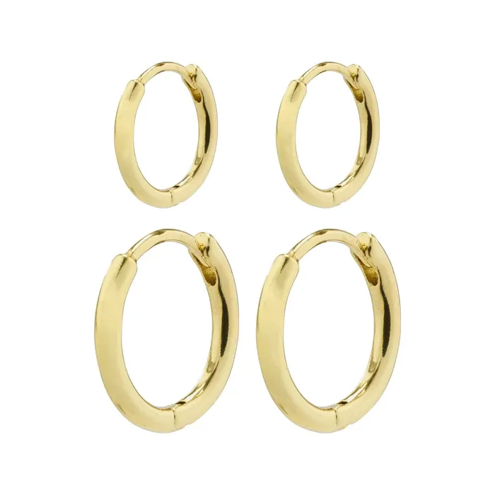 Earrings Ariella Gold Plated Hoop Set Pilgrim