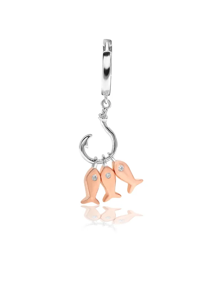 Earrings Curio Cottage 925 Silver Shoaling Of Fish Charms Dangler Earrings Earrings Curio Cottage 925 Silver Shoaling Of Fish Charms Dangler Earrings