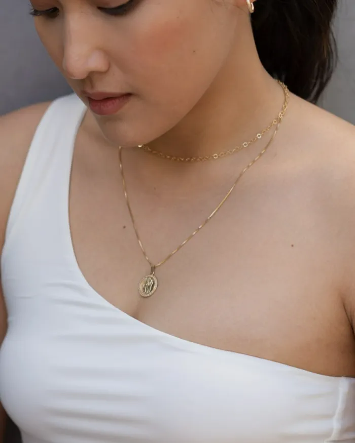 ERIJEWELRY Necklaces St Christopher Medallion Necklace