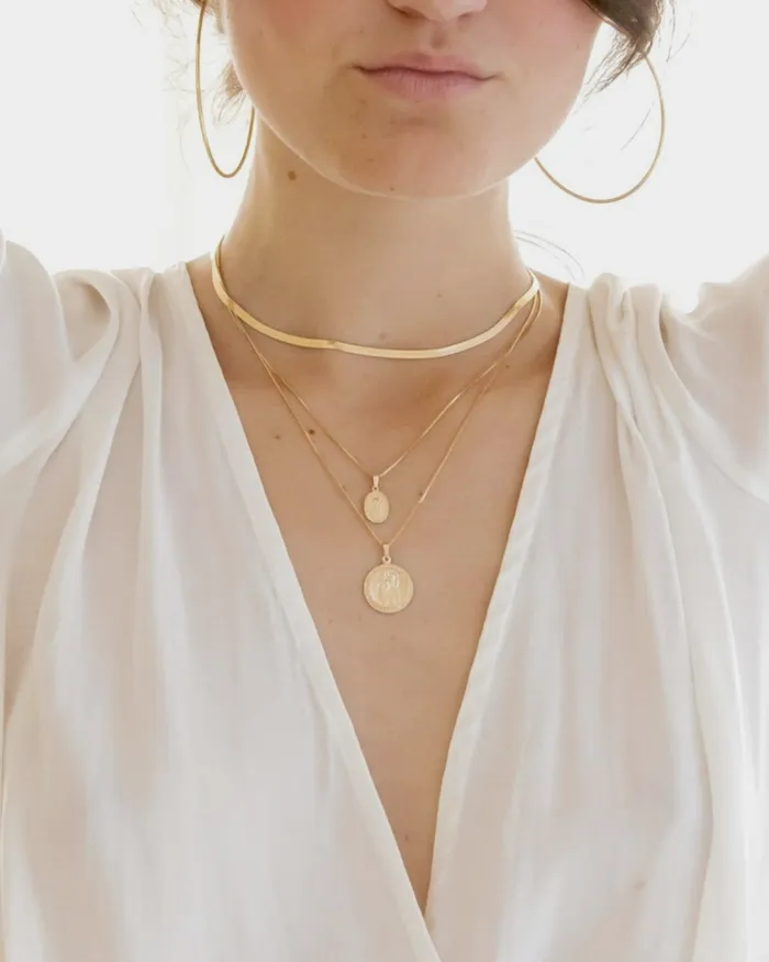 ERIJEWELRY Necklaces St Christopher Medallion Necklace