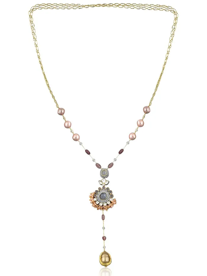 Necklaces Curio Cottage Stone Appeal Baroque Pearl and Stone Long Necklace Necklaces Curio Cottage Stone Appeal Baroque Pearl and Stone Long Necklace