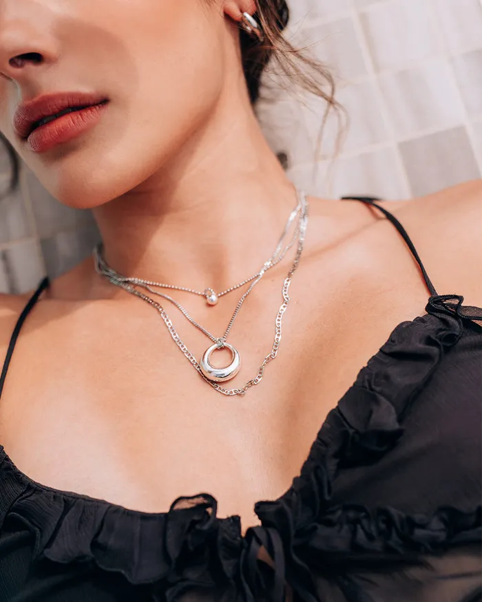 Necklaces Domeo Silver Necklace WellDunn