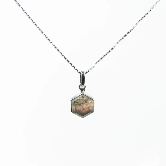 Necklaces Saraswati Silver Honeybee Necklace