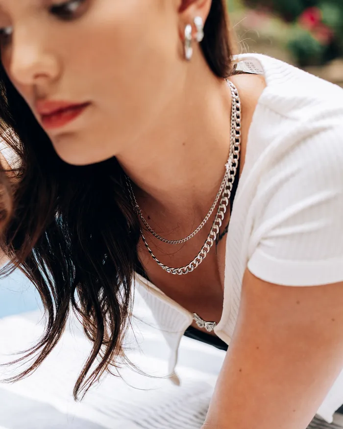 Necklaces WellDunn Strada Silver Necklace