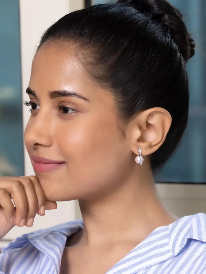 Pearl Struck Stud Earrings Curio Cottage Earrings Pearl Struck Stud Earrings Curio Cottage Earrings