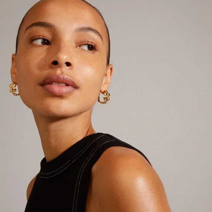 Pilgrim PreStyled Sets Echo Gold Plated Hoops