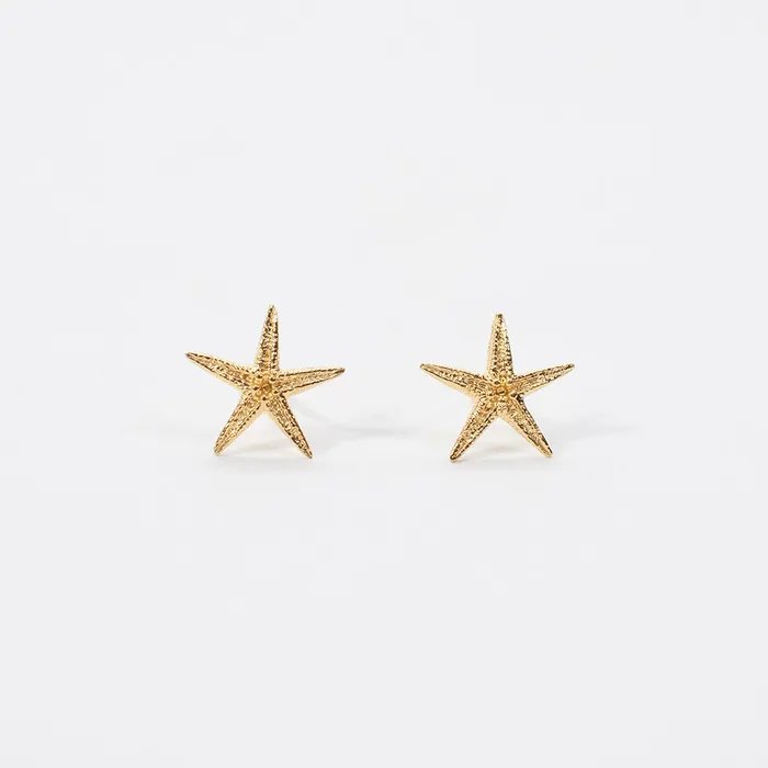 PreStyled Sets Gold Vermeil Starfish Studs Tashi