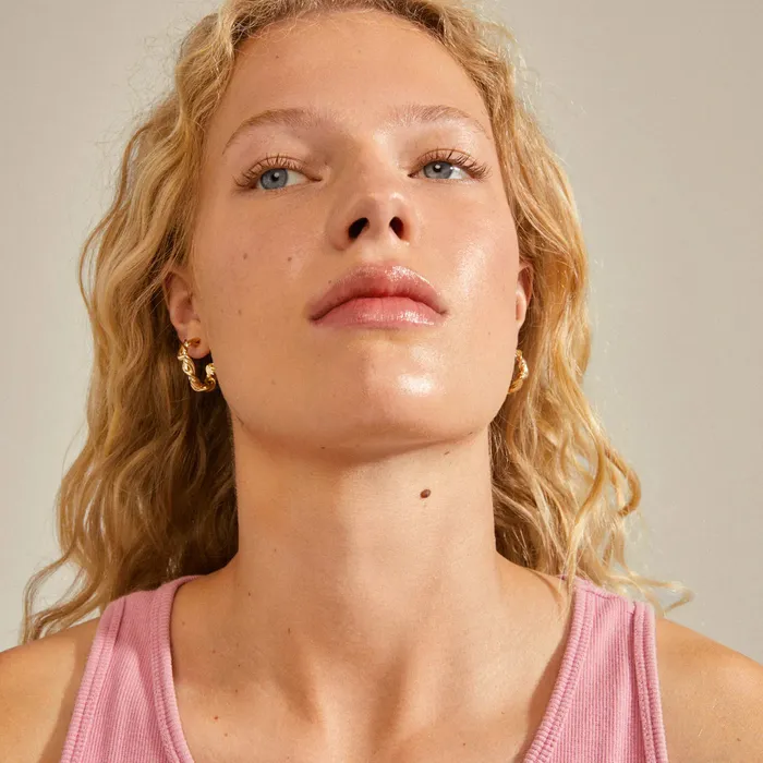 PreStyled Sets Sun Gold Plated Twisted Hoops Pilgrim