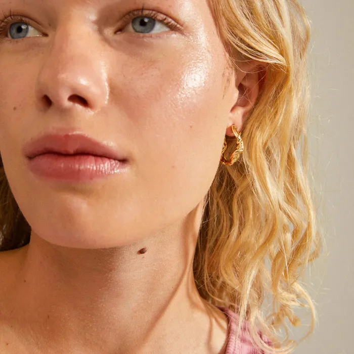 PreStyled Sets Sun Gold Plated Twisted Hoops Pilgrim