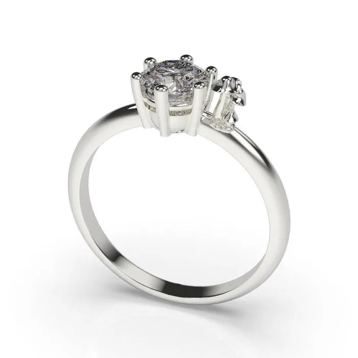 Rings Mushroom Engagement Ring Mushroom Ring White Gold MyUniqueRing