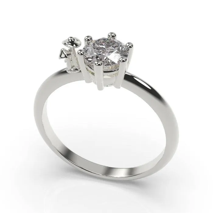 Rings Mushroom Engagement Ring Mushroom Ring White Gold MyUniqueRing