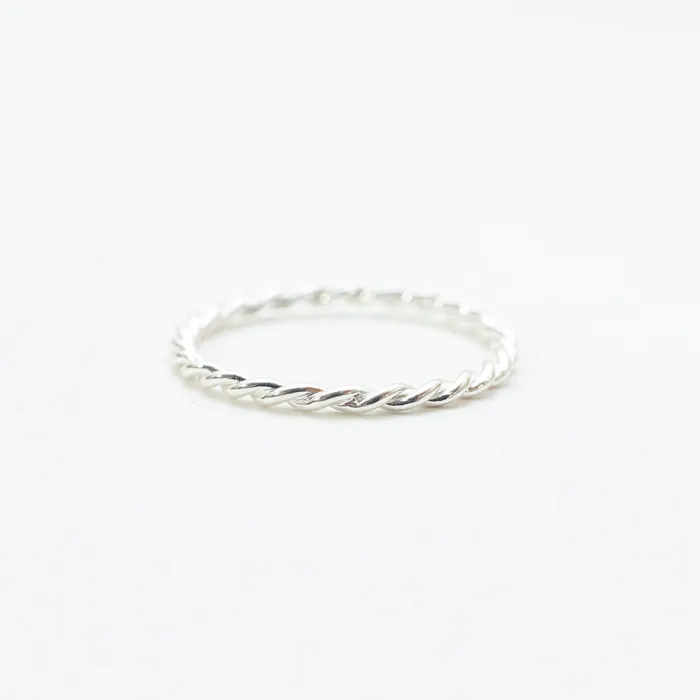 Tashi Rings Twisted Silver Ring