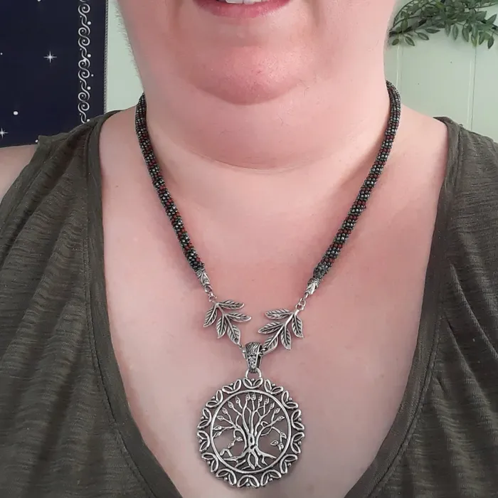 The Worthy Witch Necklaces Tree of life bead stitched necklace