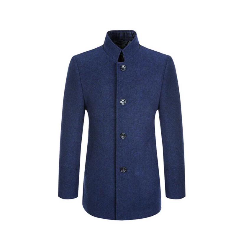 Mens Coats | Virgin wool short coat with quilted stand-up collar Clothing Coats